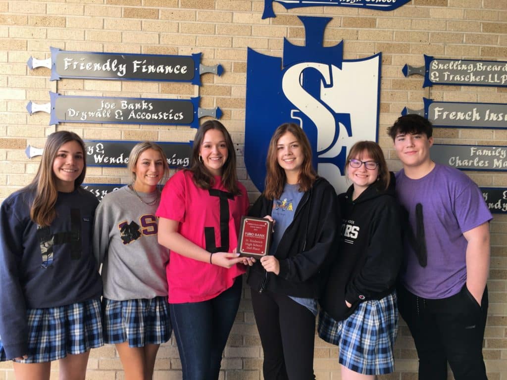 St. Frederick High donated an average
of 27 meals per student.